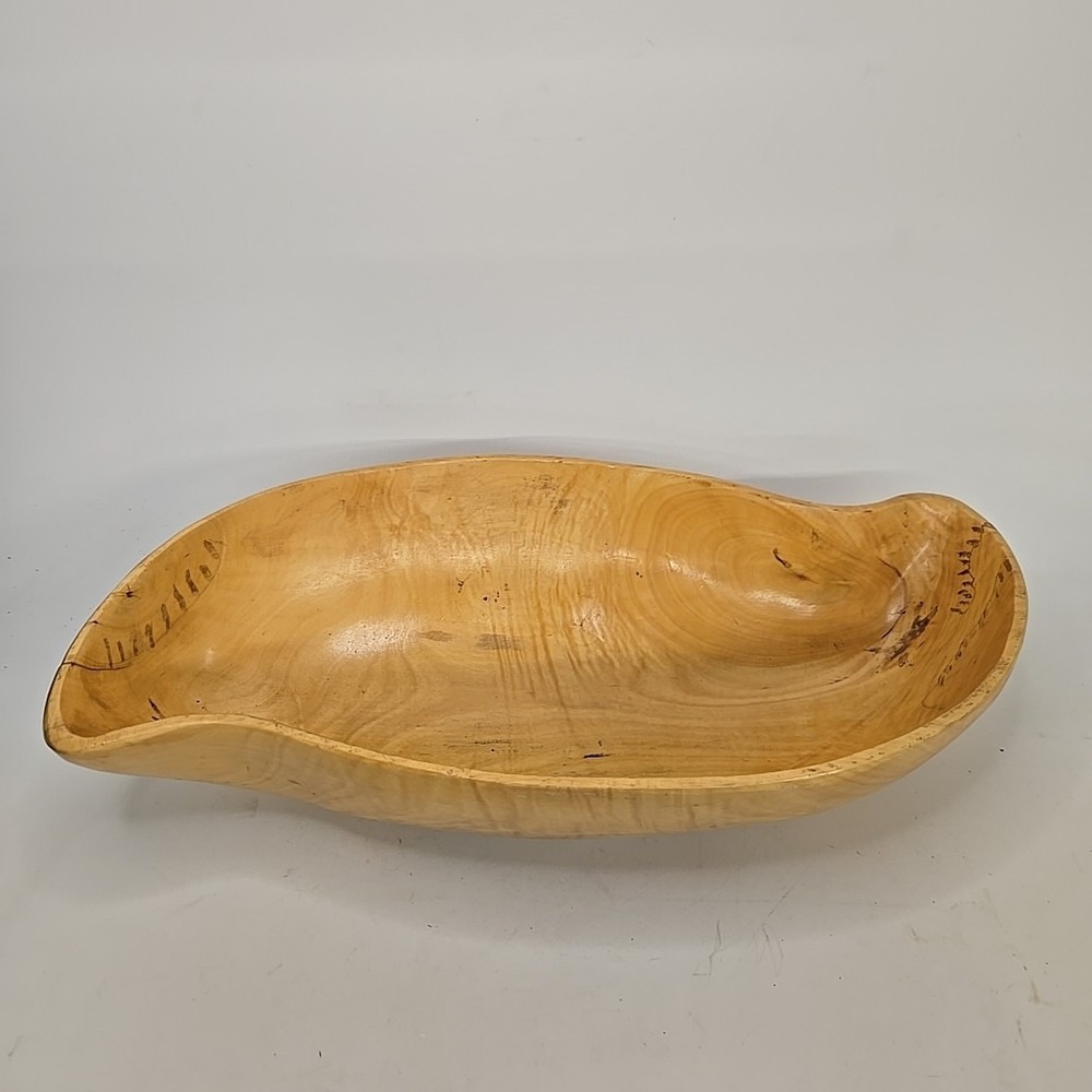 Wooden Dough Bowls Decorative,Rustic Bread Long Bowls Decor Wood